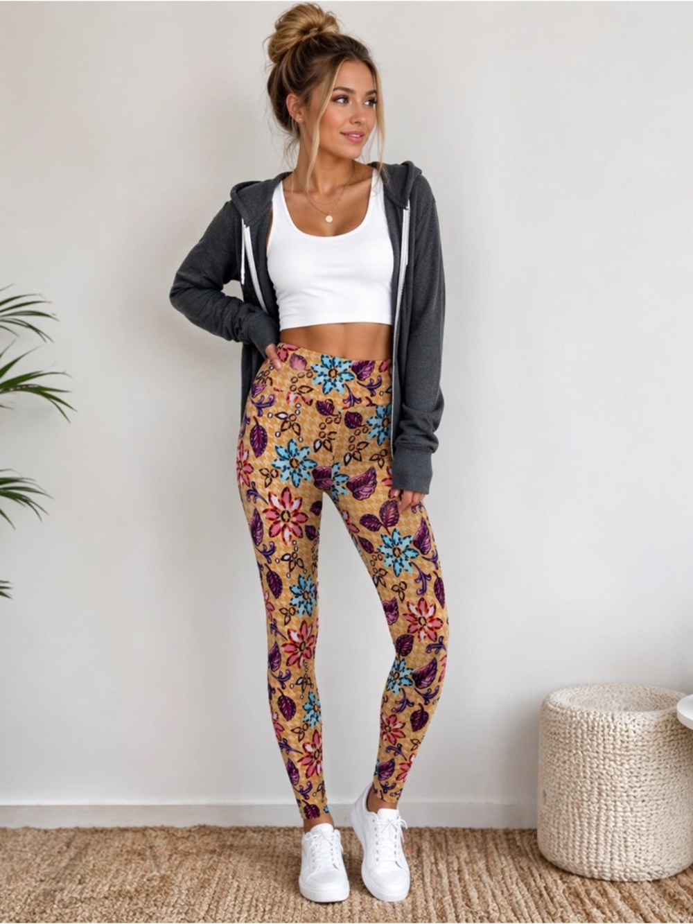 🌸✨ Lularoe Floral Leggings – Buttery Soft! ✨🌸